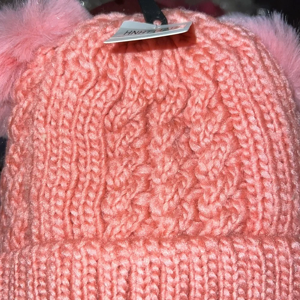 Kids‎ soft Tone Double Pom beanie
